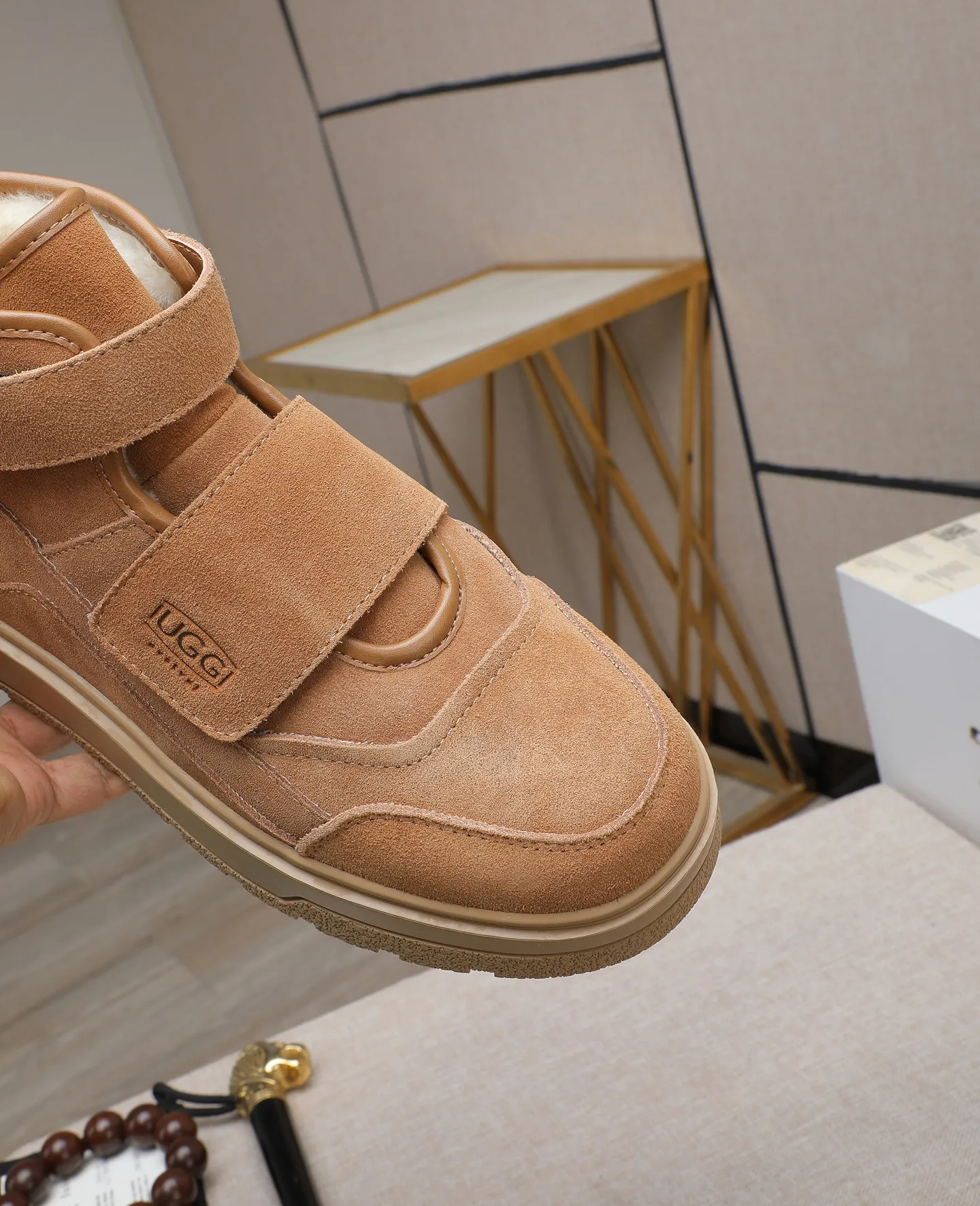Men's shoes 💰600 IUGGI new retro presbyopia men's shoes, casual and versatile, full of high-end sense, fashionable, luxury and personalized style, joint style, retro presbyopia factor, full of handsome style, first layer suede cowhide, wool lining, rubber outsole, light and non-slip size: 39-44